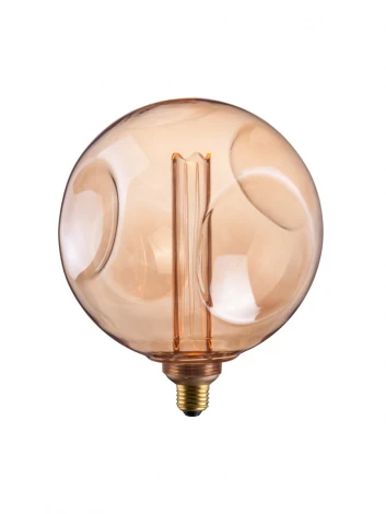 Лампочка светодиодная прозрачный/бежевый шар E27 4W Hiper Vein HL-2245