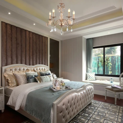 Подвесная люстра Arte Milano AM346179 346179/5 CG (220V, подвески, на цепи, подсвечник, свеча)