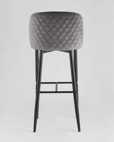 Стул барный Stool Group Оскар велюр серый УТ000001368