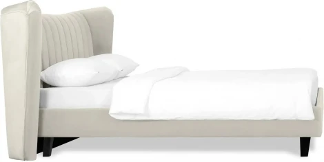 Кровать Queen II Agata L ОГОГО (арт.574732), (Ткань/Белый)