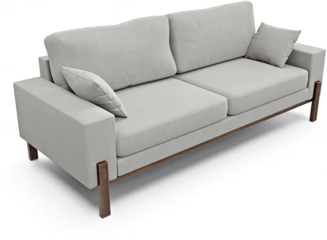 Диван Arsko прямой Хангель велюр серый