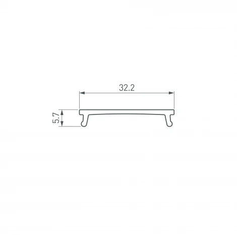 Экран LINIA32-FANTOM-MID-2000 OPAL (Arlight, Пластик) 058473