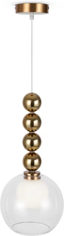 Подвесной светильник Freya Focus FR5220PL-01G6 (на проводе, шар, бусы)