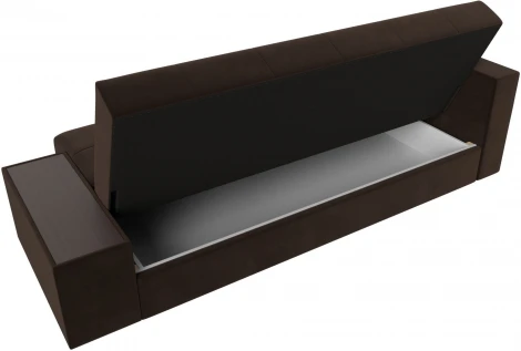 Диван-книжка Лига-020 стол слева (Коричневый,Желтый/Микровельвет) Лига Диванов арт.118505L