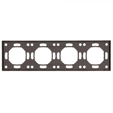 Рамка на 4 поста (антрацит, soft touch) Stekker Эмили 49939