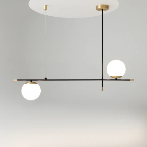 Подвесной светильник Maytoni Nostalgia MOD048PL-02G (220V, на тросе, шарики)