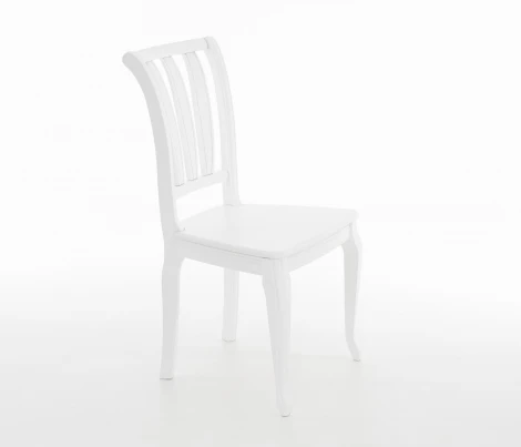 Стул Кабриоль Жесткий, Белый, Аврора