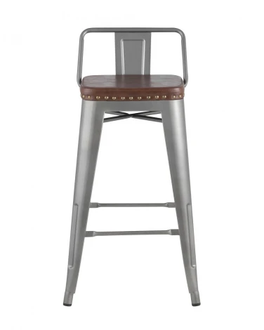 Полубарный стул Tolix Soft Серебристый