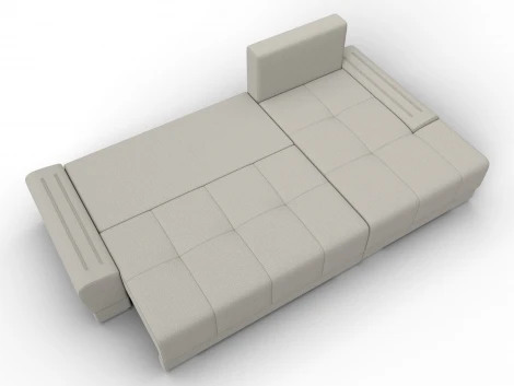 Диван угловой Лига-119 угол правый (ДСП,Брус,Фанера,ЛДС,Рогожка/Бежевый) Лига Диванов 137084