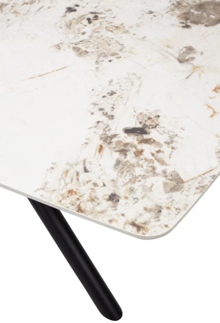 Стол RIVOLI 140 GLOSS LUXURY PANDORA SOLID CERAMIC / BLACK М-City