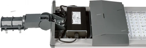 Светильник уличный консольный светодиодный Новый свет ДКУ15, 80W, 8400lm, 5000K, IP65, серый