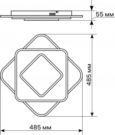 Потолочная люстра светодиодная с ДУ Ritter Galassia 51583 2