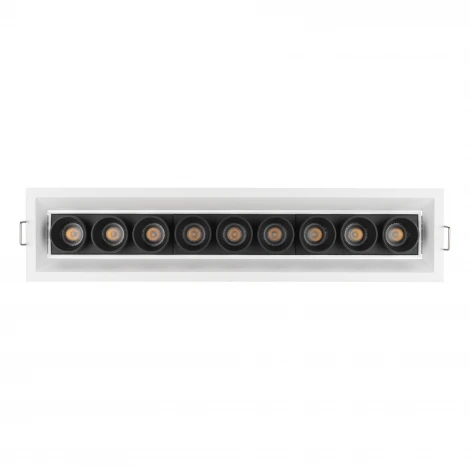 Светильник линейный встраиваемый LED MS-ORIENT-BUILT-TURN-TC-S67x300-20W Day4000 (WH-BK, 30 deg, 230V) (Arlight, IP20 Металл) 032231