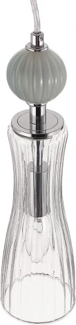 Подвесной светильник Lumion Emily 8269/1A хром/серый/прозрачный, металл/керамика/стекло Е14 1*40W 220V (на проводе)