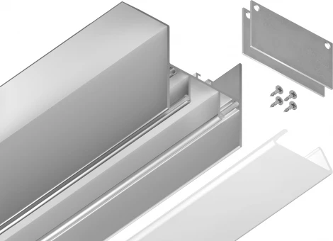 Алюминиевый профиль для натяжного потолка для светодиодной ленты до 12мм Ambrella Illumination GP4050AL