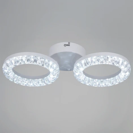 Потолочная люстра светодиодная с регулировкой цветовой температуры, яркости и ночным режимом Reluce 09847-0.3-02A WH