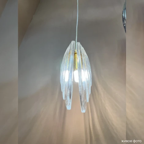 Подвесной светильник Crystal Lux MAR SP1 TRANSPARENTE (220V, на проводе)