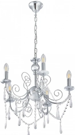 Подвесная люстра Arte Milano AM345620 345620/5 CR (220V, подвески, на цепи, подсвечник, свеча)