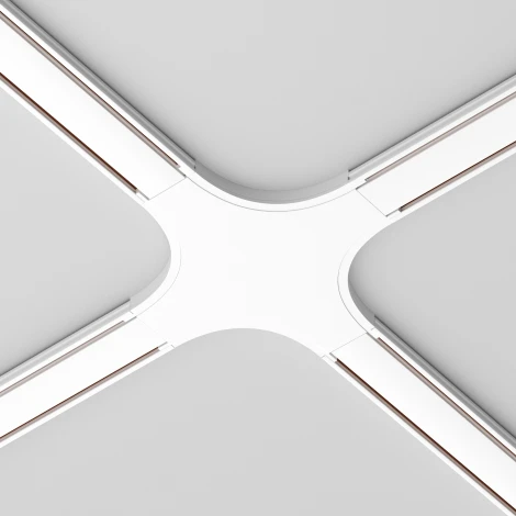 Коннектор питания X-образный Radity белый (магнитный) Maytoni Technical TRA084CX-11W