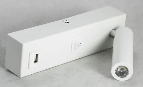 Бра для чтения с usb-портом Lussole Lgo Cozy LSP-8240 (LED, 220V, выключатель, IP21)