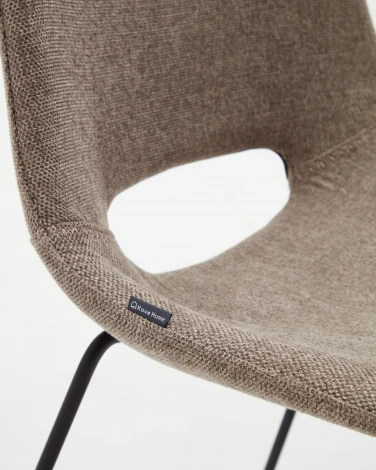 Zahara Стул коричневый с черными стальными ножками La Forma (ex Julia Grup) арт.148500