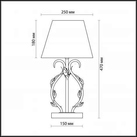 Интерьерная настольная лампа Odeon Light Padma 2686/1T
