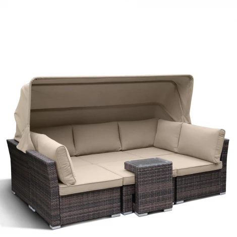 Диван-трансформер из искусственного ротанга Afina AFM-320B Brown