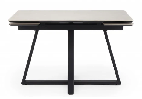 Кухонный стол Notta Памелла 140(200)х80 carmen light grey / черный