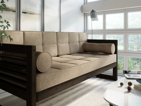 Диван Arsko прямой Сега Б венге рогожка бежевая