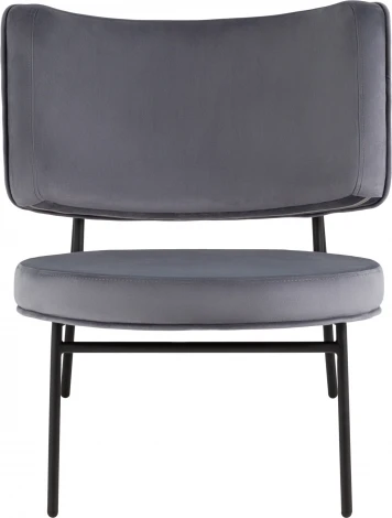 Кресло District Lounge велюр серый Stool Group (арт.УТ000039114)