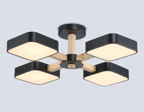 Потолочная люстра светодиодная на штанге с регулировкой цветовой температуры Ambrella COMFORT FL4880 (220V)