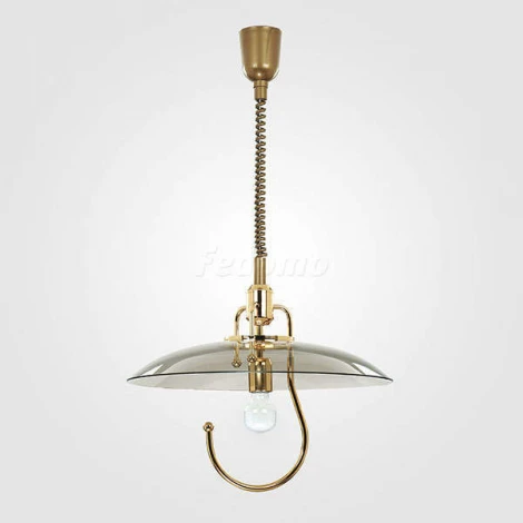 Подвес Alfa Hak, 1 плафон, золото с дымчатым