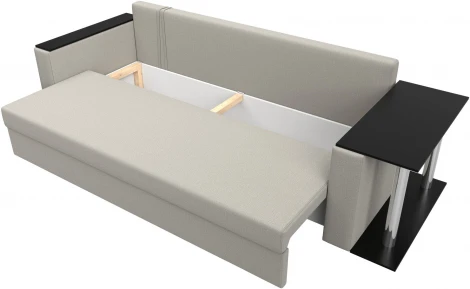 Диван прямой Атланта Лайт со столом справа Лига Диванов (Рогожка) арт.126159