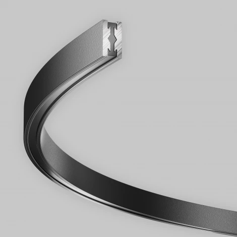 Шинопровод магнитный Flarity полукруг черный 80 см Maytoni Busbar trunkings Flarity TRX154-SR-D800-B (24V)