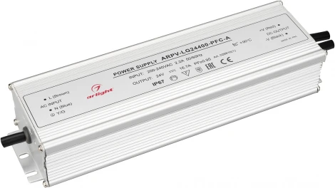 Блок питания ARPV-LG24400-PFC-A (24V, 16.7A, 400W) (Arlight, IP67 Металл, 5 лет) 026810(1)