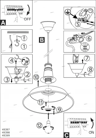 Подвесной светильник Eglo Somerton 1 49399