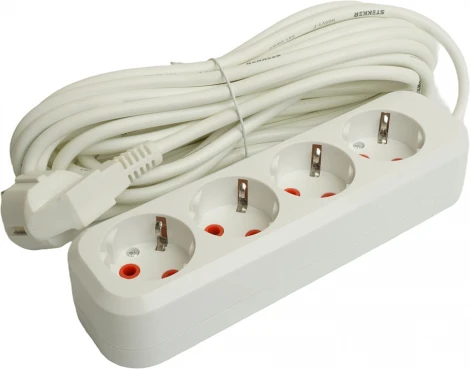 Удлинитель 4-х местный 7 метров с заземлением Stekker Home 49389