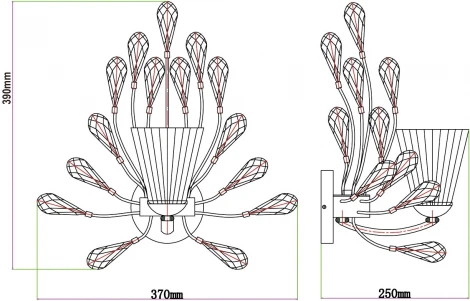 Бра Chiaro Летиция 343021701