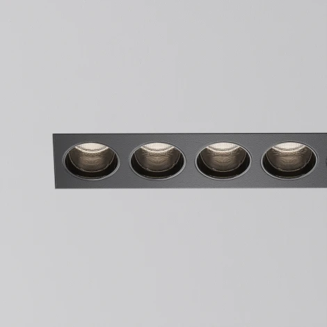 Встраиваемый линейный светильник под гипсокартон светодиодный Maytoni Points DL065-20W3-6K-TRS-B (220V)