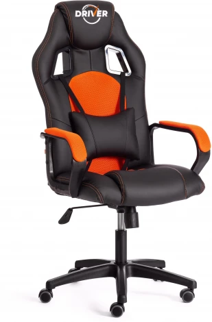 Кресло DRIVER (22) Tetchair (Черный,Оранжевый).