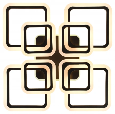 Потолочная люстра светодиодная Rivoli Lana 6202-701 155 Вт LED RGB 3000К-6000К с пультом черный