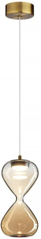 Подвесной светильник Odeon Light Glessi 5093/4L античн.бронза/прозрачн./янтарный градиент/металл/стекло LED 4W 4000K (220V, на проводе)