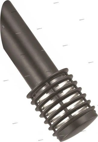 Светильник настенный уличный Horoz Palmiye, 1 плафон, черный с прозрачным