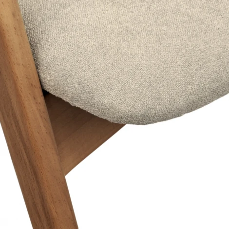 Стул Alan латте букле с ножками цвета орех Bradex Home арт.RF 0818