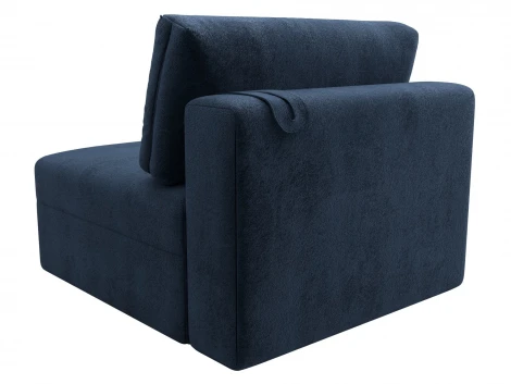 Модуль диван Лига-060 НПБ (ЛДСП,Брус,Фанера,Велюр/Синий) Лига Диванов 129533