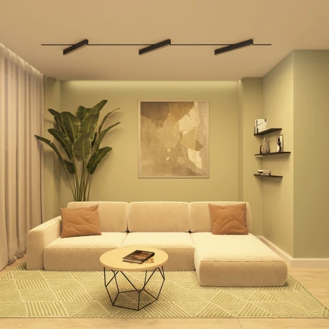 Трековый светильник однофазный 220V Denkirs Edder DK6634-BK (LED)