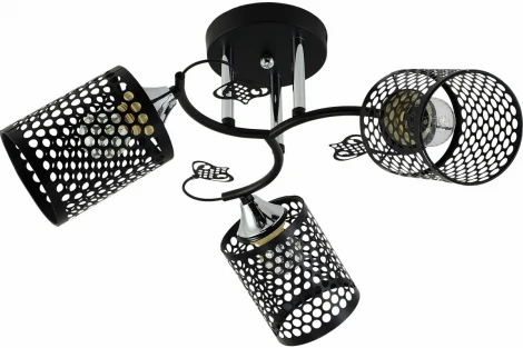 Потолочная люстра на штанге Reluce 11320-0.3-03 BK+CR (220V)