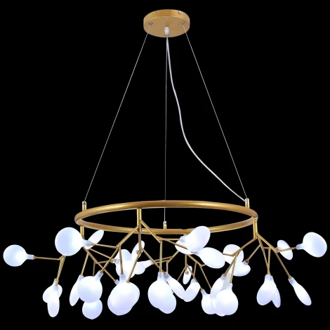 Подвесная люстра Natali Kovaltseva Grace 75125/12С GOLD SATIN