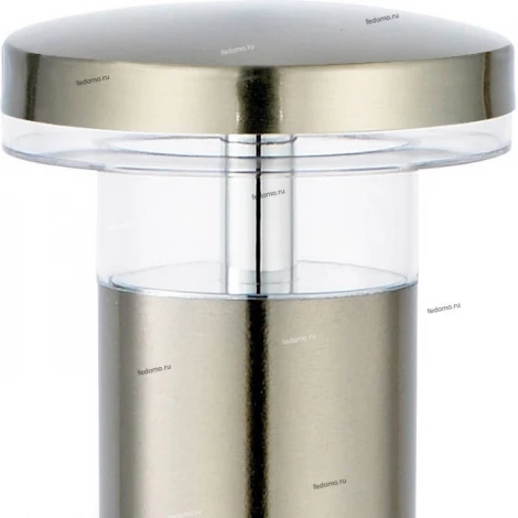 Столб уличный светодиодный Horoz Mimoza, 1 плафон, никель с прозрачным