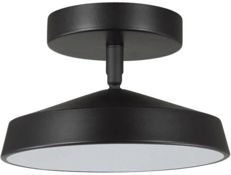 Потолочный светильник круглый Sonex Mira Black 7656/12L пластик/белый/черный LED 12Вт 4000K D200 IP20 (220V, круглые)